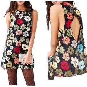 UO Cooperative Metallic Floral Dress S